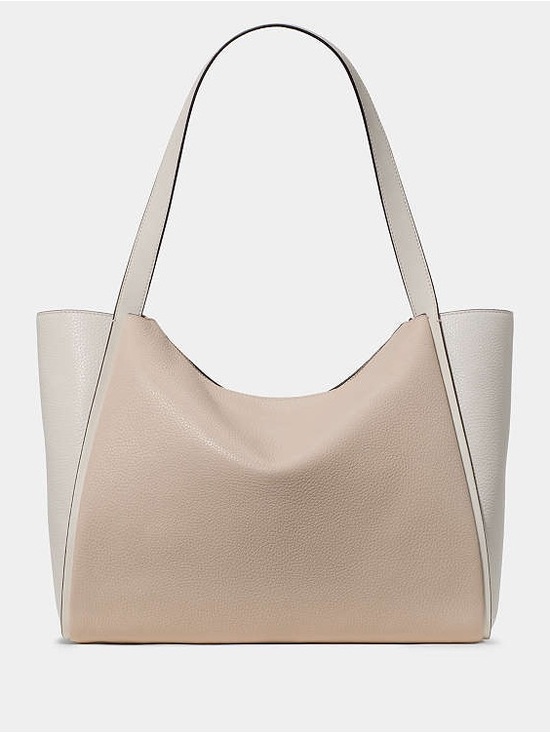 Kate Spade Knott Pebbled Leather Large Tote Bag Light Cream Multi main image 1